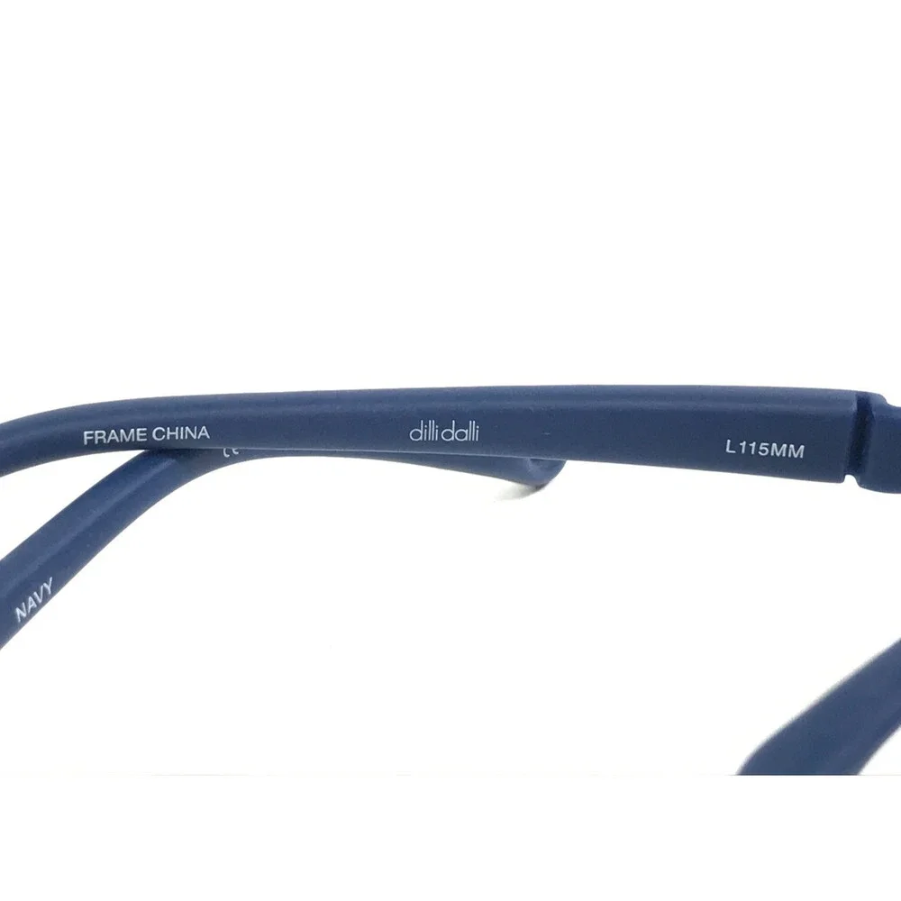 Dilli Dalli Kids Eyeglasses Frame TOOTSIE NAVY Blue Rubberized 39-15-115